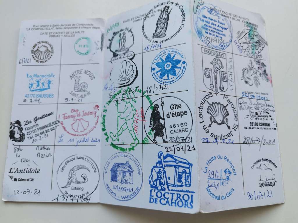 compostelle crédential