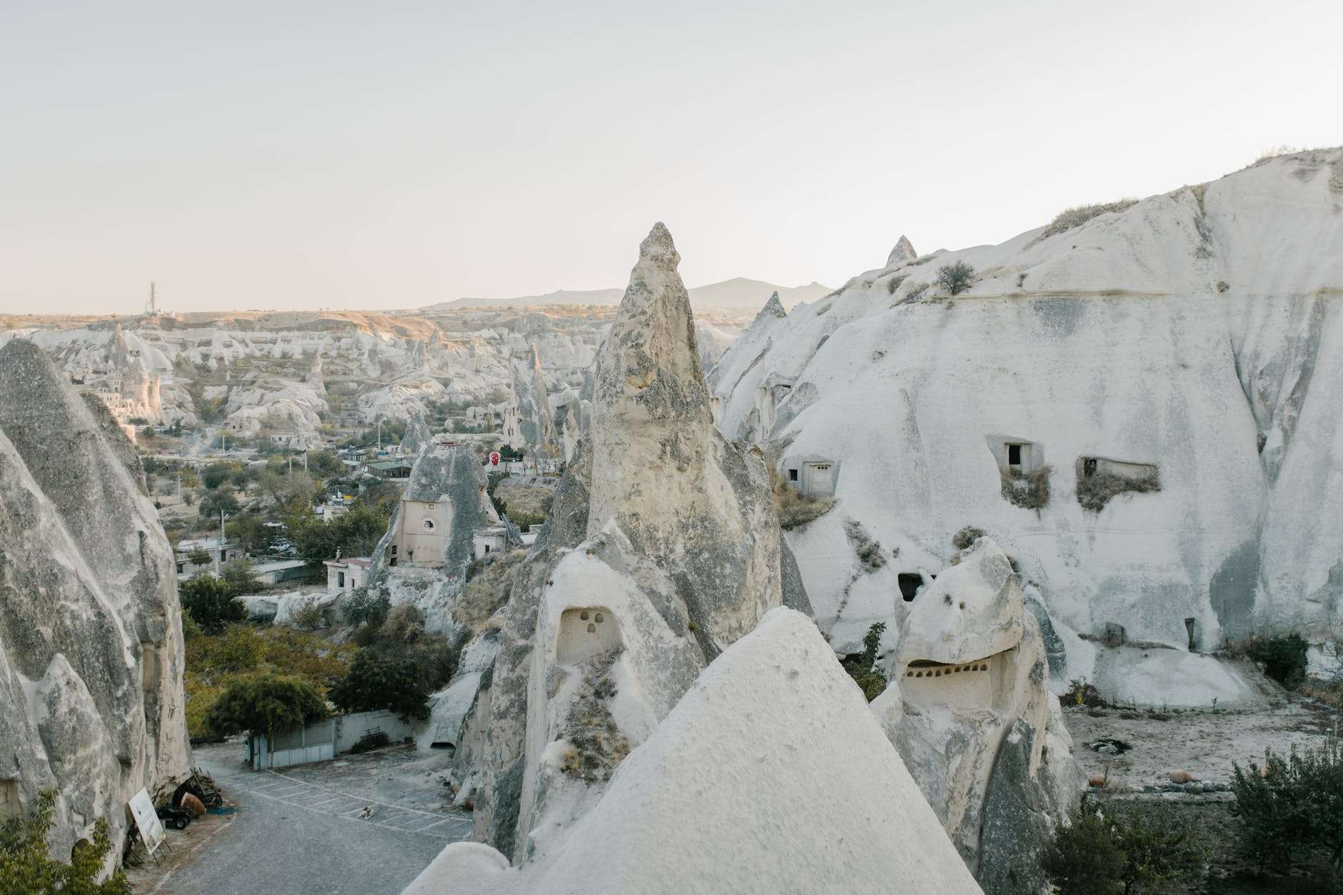 spacious rocky terrain with white stones